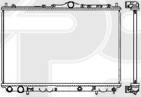 FPS FP 72 A491 - Radiator, engine cooling autospares.lv