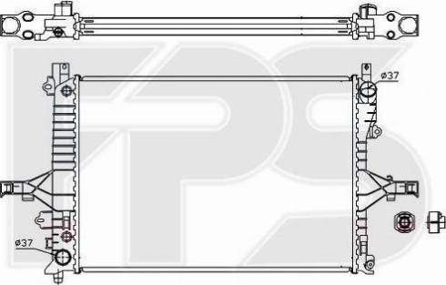 FPS FP 72 A52 - Radiator, engine cooling autospares.lv