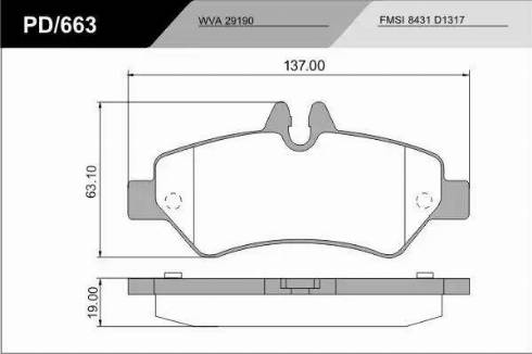 FRAS-LE PD/663_CV Advanced - Brake Pad Set, disc brake autospares.lv