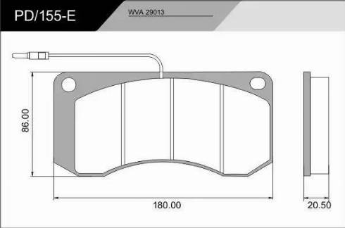 FRAS-LE PD/155-E_CV Advanced - Brake Pad Set, disc brake autospares.lv