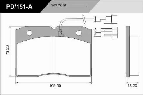 FRAS-LE PD/151-A_CV Advanced - Brake Pad Set, disc brake autospares.lv