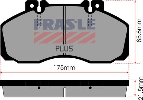 FRAS-LE PD/104-PLUS - Brake Pad Set, disc brake autospares.lv