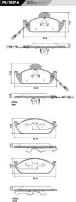 FRAS-LE PD/1007-A - Brake Pad Set, disc brake autospares.lv