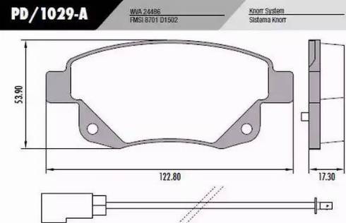 FRAS-LE PD/1029-A - Brake Pad Set, disc brake autospares.lv