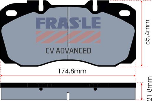 FRAS-LE PD/139-CV - Brake Pad Set, disc brake autospares.lv