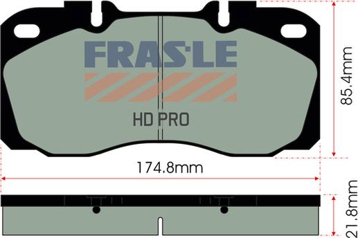 FRAS-LE PD/139-HD - Brake Pad Set, disc brake autospares.lv