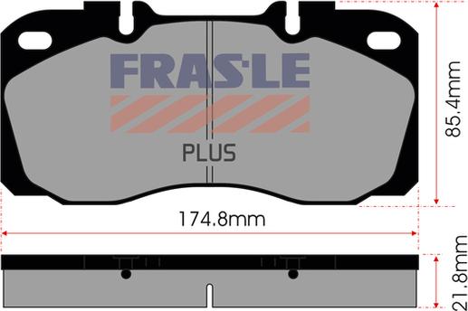 FRAS-LE PD/139-PLUS - Brake Pad Set, disc brake autospares.lv