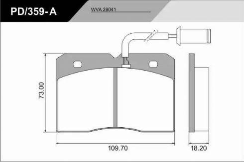 FRAS-LE PD/359-A_CV Advanced - Brake Pad Set, disc brake autospares.lv