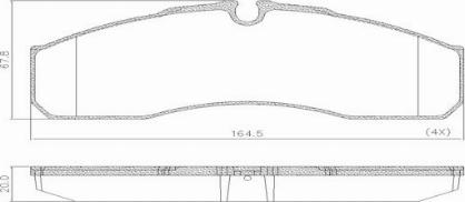 FRAS-LE PD/208-K026 _ CV Advan - Brake Pad Set, disc brake autospares.lv