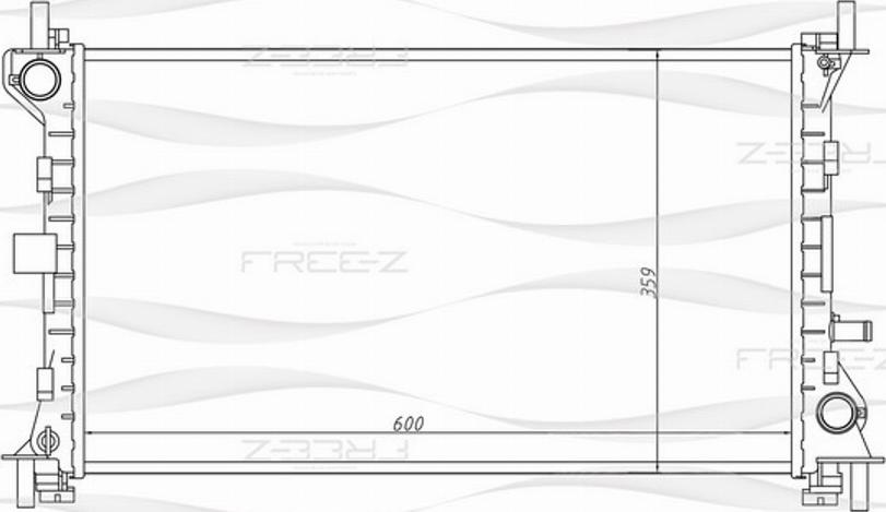 FREE-Z KK0149 - Radiator, engine cooling autospares.lv