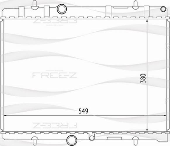 FREE-Z KK0176 - Radiator, engine cooling autospares.lv