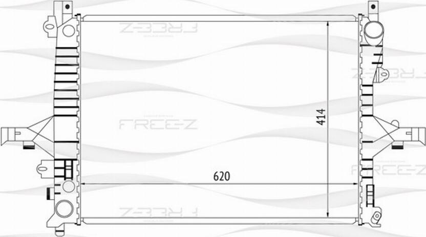 FREE-Z KK0214 - Radiator, engine cooling autospares.lv