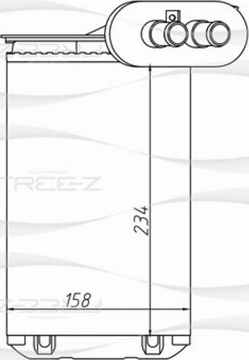 FREE-Z KW0249 - Heat Exchanger, interior heating autospares.lv