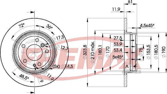 FREMAX BD-9900 - Brake Disc autospares.lv