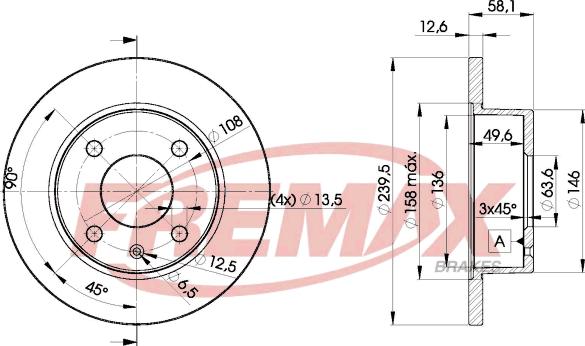 FREMAX BD-9972 - Brake Disc autospares.lv