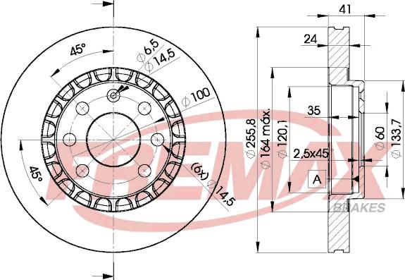 FREMAX BD-9042 - Brake Disc autospares.lv