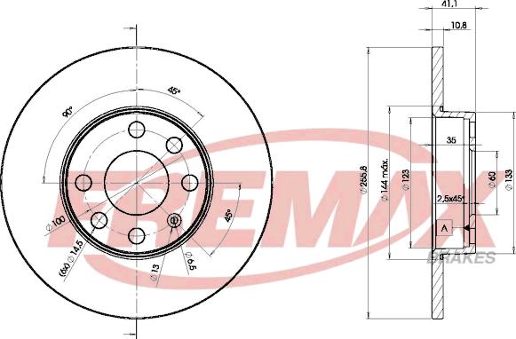 FREMAX BD-9058 - Brake Disc autospares.lv