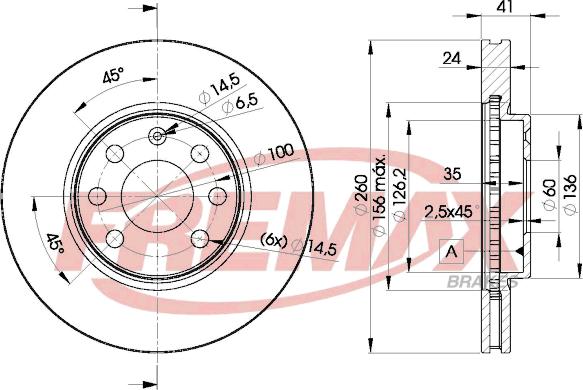 FREMAX BD-9000 - Brake Disc autospares.lv