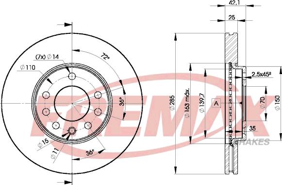 FREMAX BD-9003 - Brake Disc autospares.lv