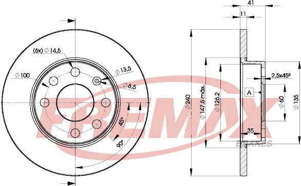 FREMAX BD-9020 - Brake Disc autospares.lv