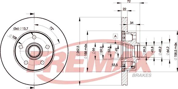 FREMAX BD-9156 - Brake Disc autospares.lv