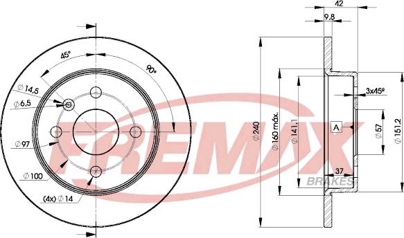 FREMAX BD-9108 - Brake Disc autospares.lv