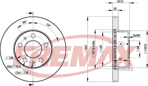 FREMAX BD-9131 - Brake Disc autospares.lv