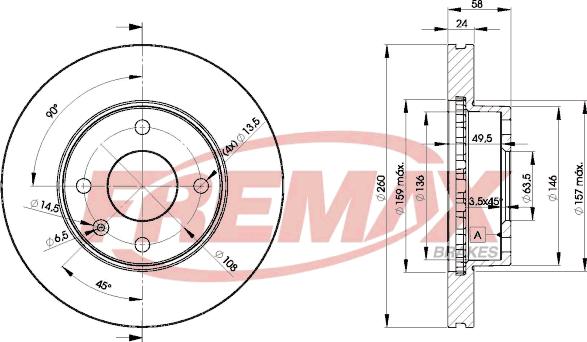 FREMAX BD-9794 - Brake Disc autospares.lv