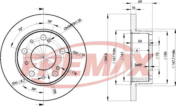 FREMAX BD-4693 - Brake Disc autospares.lv