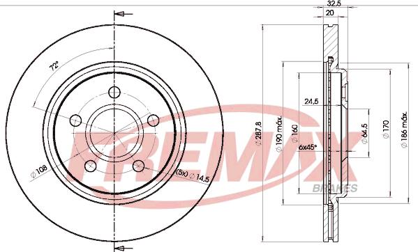 FREMAX BD-4089 - Brake Disc autospares.lv