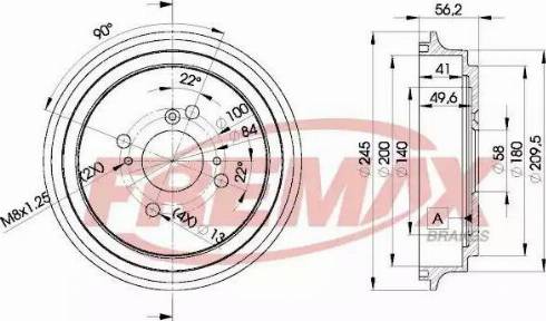 FREMAX BD-4810 - Brake Drum autospares.lv