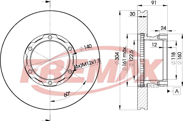 FREMAX BD-4240 - Brake Disc autospares.lv