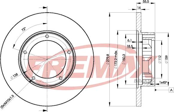 FREMAX BD-4269 - Brake Disc autospares.lv