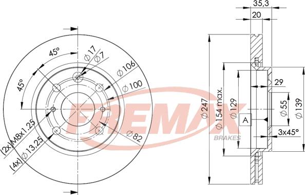 FREMAX BD-4700 - Brake Disc autospares.lv