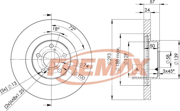 FREMAX BD-4702 - Brake Disc autospares.lv