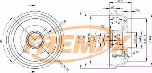 FREMAX BD-4735 - Brake Drum autospares.lv