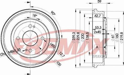 FREMAX BD-4726-KT - Brake Drum autospares.lv