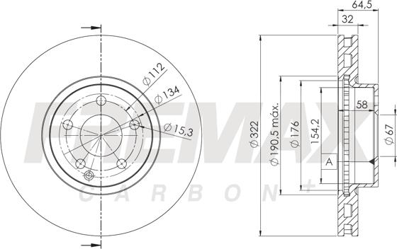 FREMAX BD-5558 - Brake Disc autospares.lv