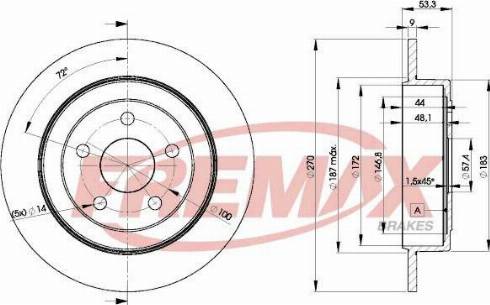 FREMAX BD-5644-KT - Brake Disc autospares.lv