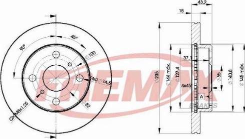 FREMAX BD-5633-KT - Brake Disc autospares.lv