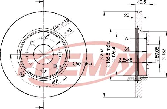 FREMAX BD-5056 - Brake Disc autospares.lv