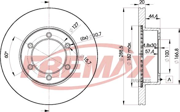 FREMAX BD-5190 - Brake Disc autospares.lv