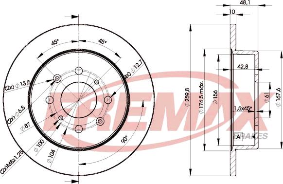 FREMAX BD-5106 - Brake Disc autospares.lv