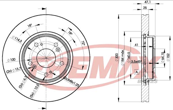 FREMAX BD-5251 - Brake Disc autospares.lv