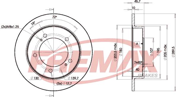 FREMAX BD-6970 - Brake Disc autospares.lv