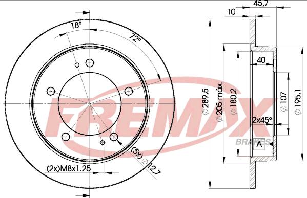 FREMAX BD-6971 - Brake Disc autospares.lv