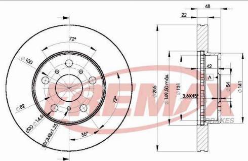 FREMAX BD-6850-KT - Brake Disc autospares.lv