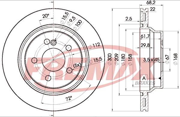 FREMAX BD-0910 - Brake Disc autospares.lv