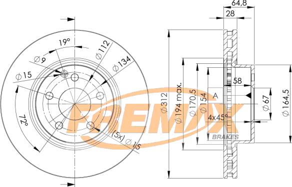 FREMAX BD-0414 - Brake Disc autospares.lv