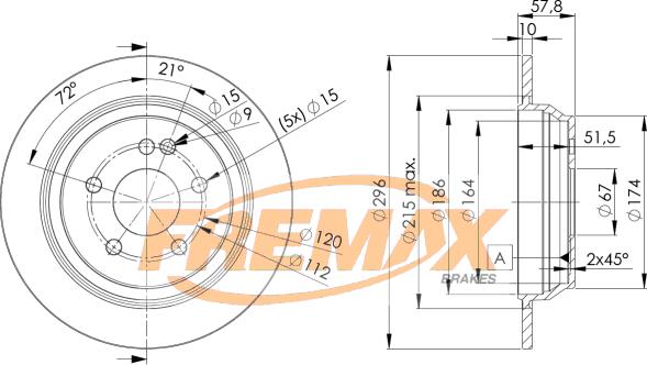 FREMAX BD-0416 - Brake Disc autospares.lv